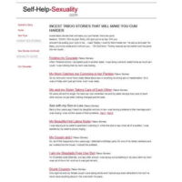 Self Help Sexuality Incest